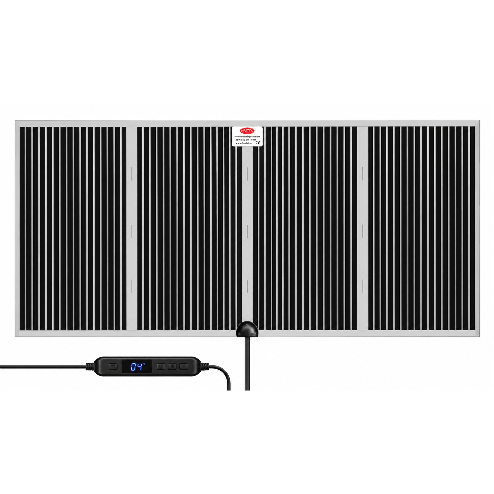 HEATEK Infrarood Verwarmingsmat Onder Vloerkleed 100 × 50 cm | 9 Warmtestanden | Timer 1–24 uur | 40–120 W