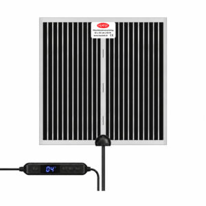 HEATEK Infrarood Verwarmingsmat Onder Vloerkleed 50 × 50 cm | 9 Warmtestanden | Timer 1–24 uur | 20–60 W